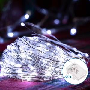 Aigostar - LED външна гирлянда 100xLED/8 режима 10, 3m IP44 студено бяло (AI1312)