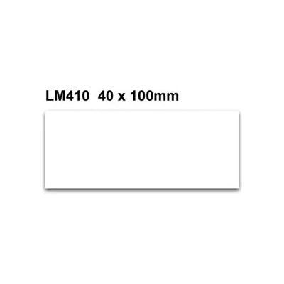 Magnetické přepisovatelné štítky – bílá, 40×100 mm, balení 100 ks