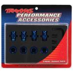 Traxxas главина на колелото 17mm алуминий син (4)
