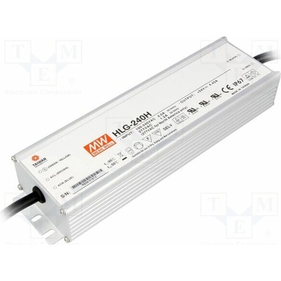 MEAN WELL HLG-240H-30 Napájecí zdroj: spínaný; LED; 240W; 30VDC; 8A; 90÷305VAC; IP67; HLG