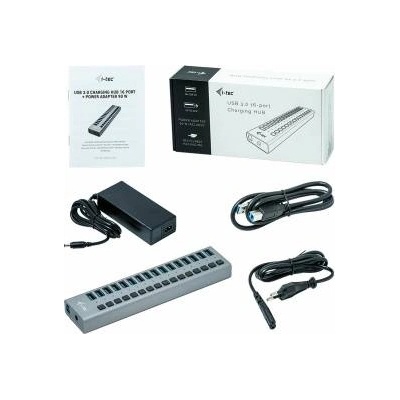 HI-TEC USB извод i-Tec U3CHARGEHUB16 Сив 90 W