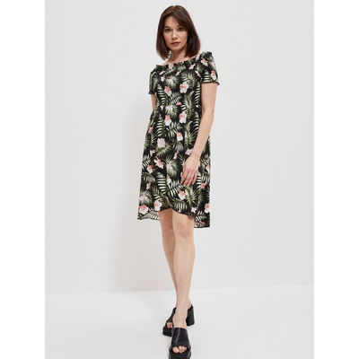 Moodo Рокля от вискоза с шарки Moodo Moodo | Cheren | ЖЕНИ | XS