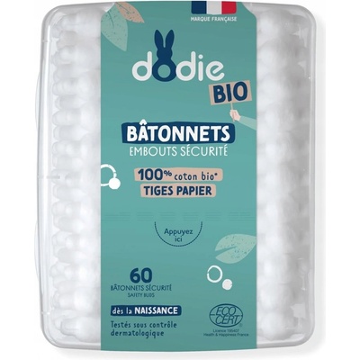 Dodie Bio Hygienické tyčinky 60 ks