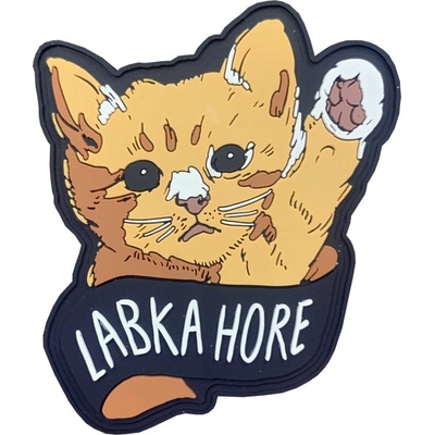 Gumenná nášivka Labka Hore - Micka