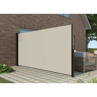 BestBerg BBSU-S300C Zatahovací markýza 180 x 300 cm / černá/krémová