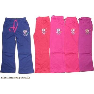 KUGO T8691 dívčí tepláky slabé tmavě červená – Zboží Dáma