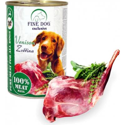 Fine Dog Exclusive zverina 100% mäsa 400g