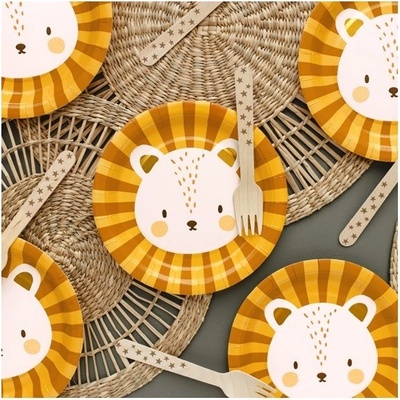 TPP76 Party Deco Papierové taniere Lion, 18cm