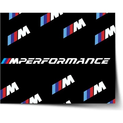 Sablio Plagát MPERFORMANCE čierny vzor - 90x60 cm