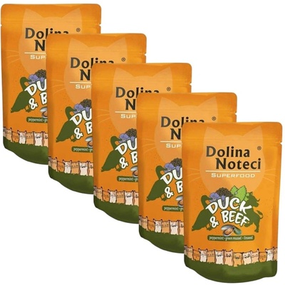 Dolina Noteci Superfood Cat Патешко и говеждо 5 x 85 г