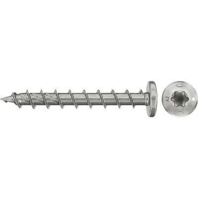 Fischer 574104 skrutky do drevotriesky 6 mm 40 mm TX Nerezová oceľ 100 ks