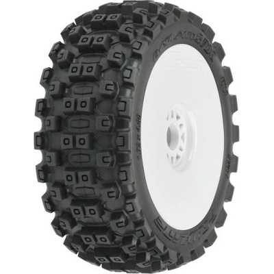 Pro-Line колело 3.3", гуми Badlands MX M2 Buggy, джанта H17 бял (2)