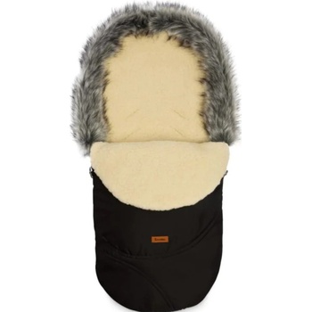 Sensillo Зимно вълнено чувалче за бебешка количка Sensillo - Ескимо, черно (SILLO-8340)