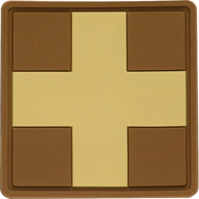 Nášivka M-Tac Medic Cross Square - coyote-desert