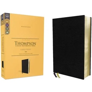 KJV, Thompson Chain-Reference Bible, Large Print, European Bonded Leather, Black, Red Letter, Comfort Print | Frank Charles Thompson (ISBN: 9780310459163)