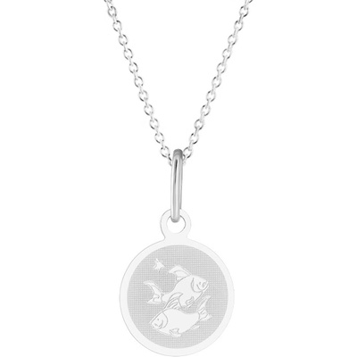 Gemmax Řetízek se znamením Ryby z bílého zlata GUSWN-38771-25841