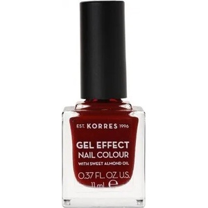 KORRES Лак с гел ефект с бадемово масло, Korres Gel Effect Nail Colour, 59 Wine Red 11ml