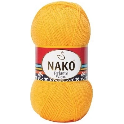 Nako Pletací příze Nako Pirlanta Wayuu 184 - žlutá