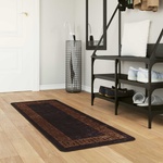 vidaXL Каса за килим MARSA Черно 50 x 200 см Полиестер и PVC (42023280)