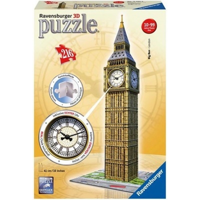 Ravensburger 3D puzzle Big Ben s hodinami 216 ks – Zboží Mobilmania