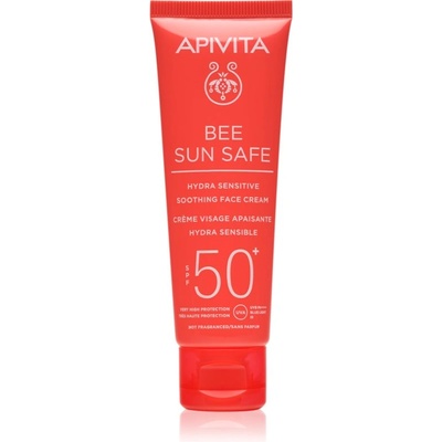 APIVITA Bee Sun Safe Hydra Sensitive Soothing Face Cream SPF50+ успокояващ и хидратиращ крем SPF 50+ 50ml