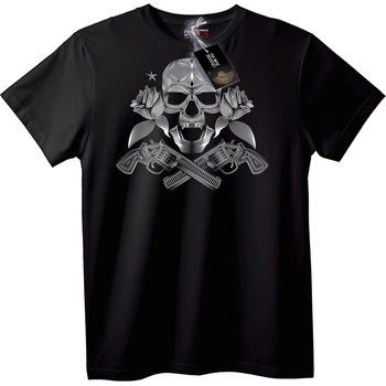 NOONEBRAND Тениска Череп и оръжия - S, White