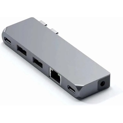 Satechi USB-C Pro Hub Mini - мултифункционален хъб за свързване на допълнителна периферия за MacBook Pro (тъмносив)