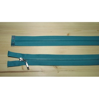 Kostenný zips tyrkysová 3mm deliteľný jednosmerný 60cm
