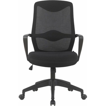 RFG Работен стол RFG Sven W, до 120кг, дамаска/меш, Tilt механизъм, заключване в позиция, лумбална опора, черен