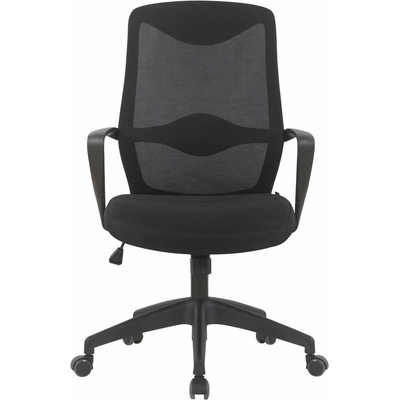 RFG Работен стол RFG Sven W, до 120кг, дамаска/меш, Tilt механизъм, заключване в позиция, лумбална опора, черен