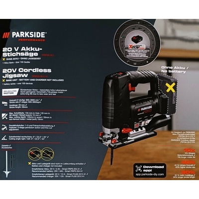 PARKSIDE PERFORMANCE PPSTDA 20-Li B2 bez aku