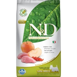 N&D Grain Free Adult Mini boar & apple 7 kg