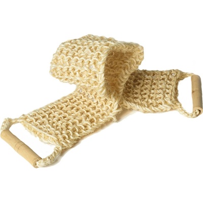 Adonis sisalový jemně pletený pás s dřevěnými rukojeťmi 62 x 12 cm