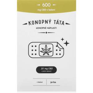 Konopný Táta Patches 600 mg CBD загряваща лепенка с конопено масло 30 бр
