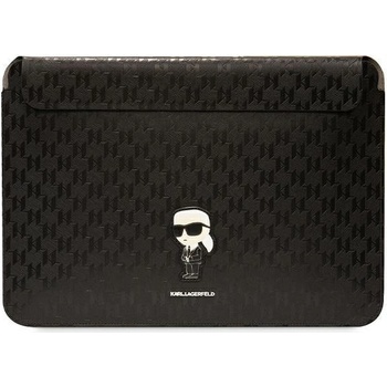 KARL LAGERFELD Калъф Karl Lagerfeld KLCS16SAKHPKK 16"", черен, Saffiano Monogram Ikonik (KXG0074026)