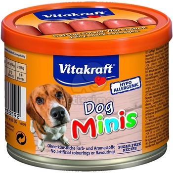 Vitakraft Dog Minis - Лакомства за награда Наденица с говеждо за кучета 120 гр