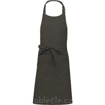 Kariban K890 Zástěra s laclem Sommelier zelená olive