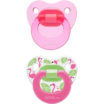 Wee Baby Залъгалки Wee Baby - 2 броя, 18 м+, розови (439)