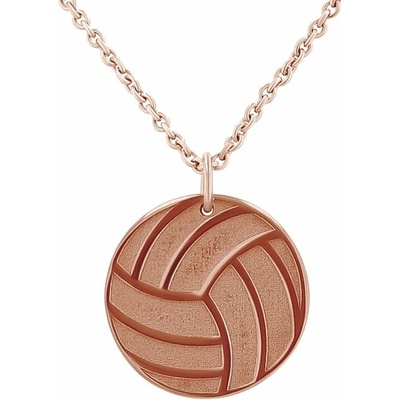 Eppi Strieborný prívesok lopta s gravírom vašej voľby Volleyball P46033