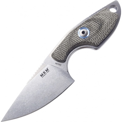 MKM MIKRO 1 Zelená plátěná micarta BÖHLER M390 - DROP POINT MK MR01-GC