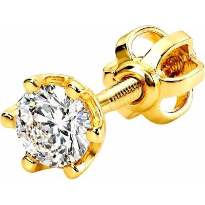 Zlaton Náušnice žluté zlato pecka se zirkonem 0.50cm 0.50g N26032602443