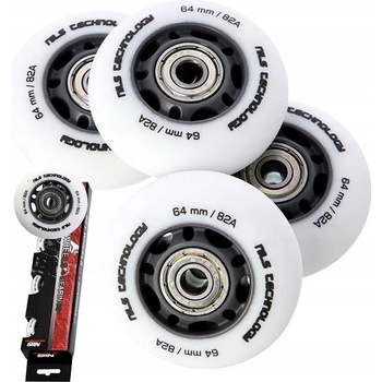 Nils Extreme PU 64 mm 82A s ložisky ABEC 9, 4 ks