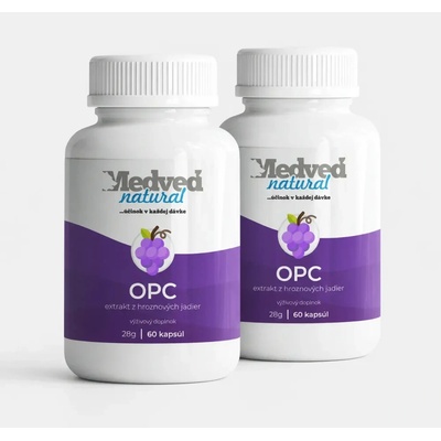 Medveď natural OPC 2 × 60 kapslí