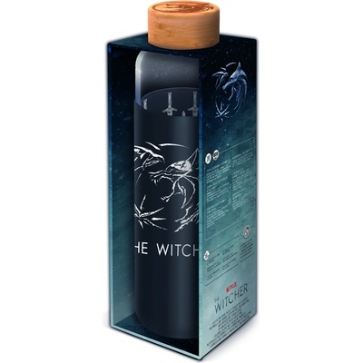 Stor Skleněná láhev Zaklínač se silikonovým návlekem 585ml