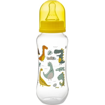 Akuku láhev s obrázkem Dino žlutá 250 ml