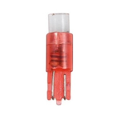 Lampa 58482 LED T5 W2x4,6d 12V 1,2W červená 5 ks