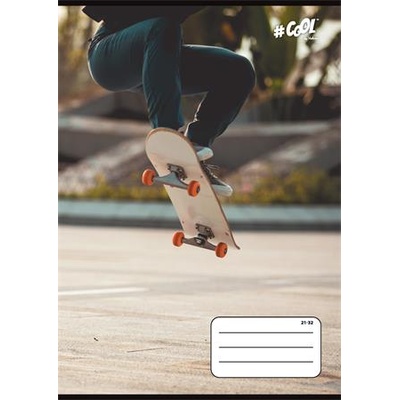 Victoria Тетрадка, с телбод, A5, изписана, 32 страници, клас 4-8, COOL BY VICTORIA, "Skateboard", "21-32