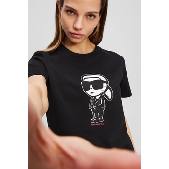 Karl Lagerfeld Памучна тениска Karl Lagerfeld IKON SKETCH (A1W17126)