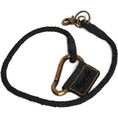 Šňůrka na krk Trip Machine Braided key chain black