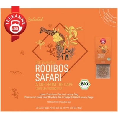 TEEKANNE Bio Luxury Bag Rooibos Safari 20 čajových vrecúšok